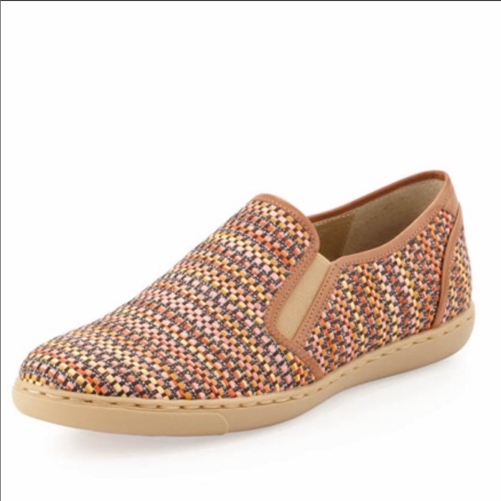 Donald J. Pliner Maya Loafer Tweed Camel Slides